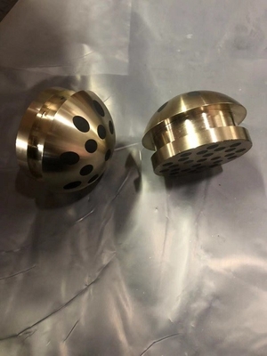 Cast Bronze Solid Lubricant Bearings CuZn25Al6Fe3Mn3 Non-standard With Good Lubrication Effect