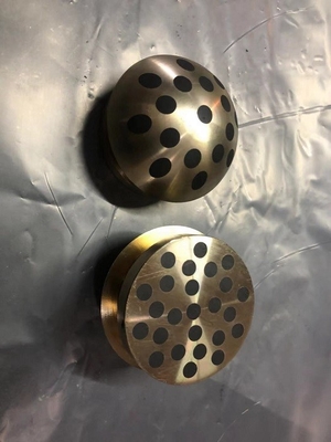 Cast Bronze Solid Lubricant Bearings CuZn25Al6Fe3Mn3 Non-standard With Good Lubrication Effect